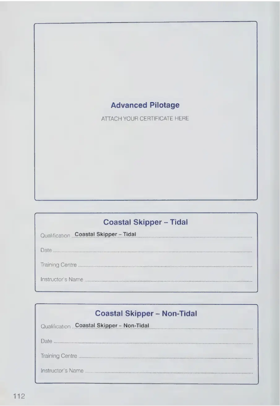 Дополнительные записи — логбук яхтсмена